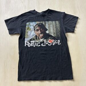 Poetic Justice Tupac Shirt Mens Small Black Movie Hip Hop Graphic Tee T-Shirt